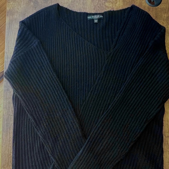 Guess size large black asymmetrical design sweater. - Picture 11 of 16